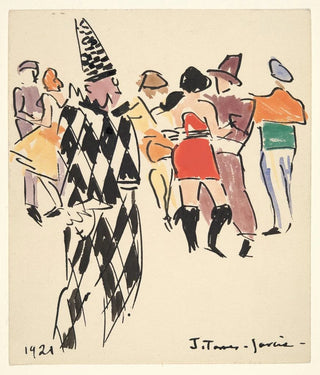 Joaqun TorresGarca - Artists Ball Harlequin and Dancers.webp