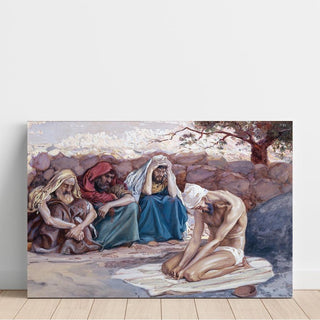 Job et ses trois amis - James Tissot | Reproduction Tableau Décoration murale affiche copie