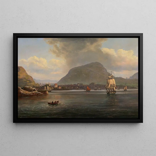 Johan Christian Dahl - Bergen seen from the northern Inlet.webp