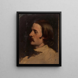 Johann Georg Schwartze - Studiekop naar links.webp