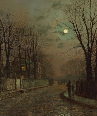 John Atkinson Grimshaw - A Wet Road Knostrop Yorkshire.webp