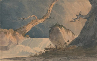 John Sell Cotman - Waterfall in a Desolate Landscape.webp