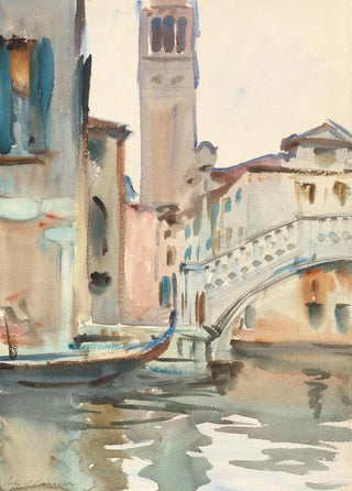 John Singer Sargent - A Bridge and Campanile Venice.webp