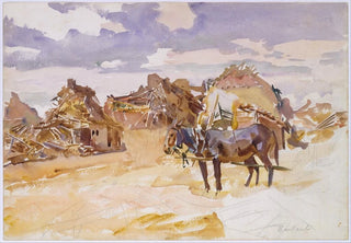 John Singer Sargent - Mules and Ruins.webp