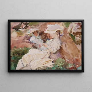 John Singer Sargent - Simplon Mrs Barnard and her Daughter Dorothy.webp