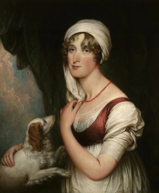 John Trumbull - Sarah Trumbull with a Spaniel.webp