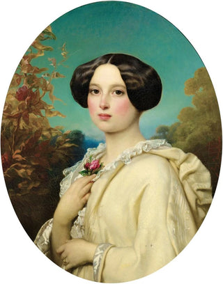 Jozef Van Lerius - Portrait de jeune fille.webp