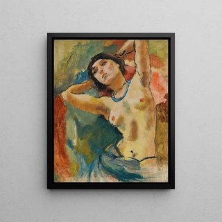 Jules Pascin - Brune Au Collier Bleu.webp