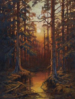 Julius Sergius Klever - Forest Sunset.webp