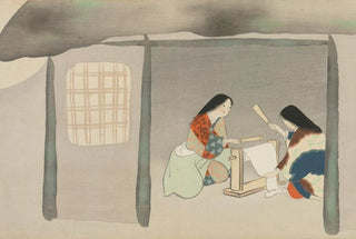 Kamisaka Sekka - Fulling Silk Uchiginu.webp