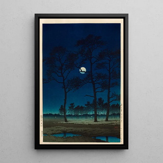 Kawase Hasui - Winter Moon over Toyama Plain.webp