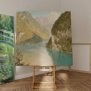 Königssee, Bavière - Frederic Edwin Church | Reproduction Tableau Décoration murale affiche copie