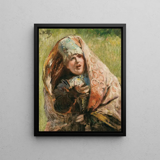 Konstantin Egorovich Makovsky - Portrait Of A Peasant Woman Study For Minin Appealing To People Of Nizhnii Novgorod.webp