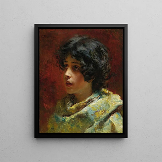 Konstantin Egorovich Makovsky - Portrait Of A Young Girl.webp