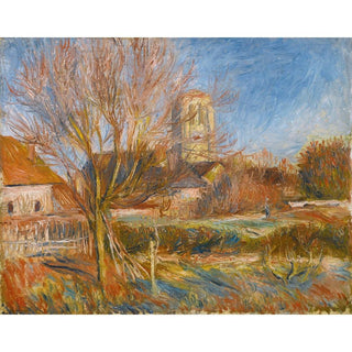 L'église à Essoyes - Pierre-Auguste Renoir | Reproduction Tableau Décoration murale affiche copie