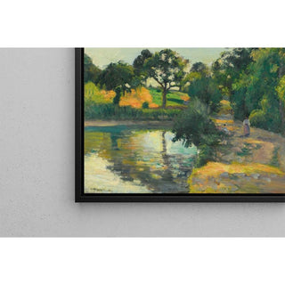 L'étang Au Soleil Couchant, Montfoucault - Camille Pissarro | Reproduction Tableau Décoration murale affiche copie