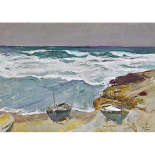 La Caleta, Málaga - Joaquín Sorolla | Reproduction Tableau Décoration murale affiche copie