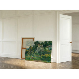 La Maison Rondest et son jardin à l'Hermitage, Pontoise - Camille Pissarro | Reproduction Tableau Décoration murale affiche copie
