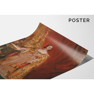 La Reine Victoria prêtant serment lors de son couronnement par Sir George Hayter | Reproduction Tableau Décoration murale affiche copie