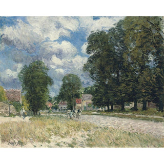 La Route de Marly-le-Roi - Alfred Sisley | Reproduction Tableau Décoration murale affiche copie