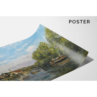 La Seine à Port-Marly - Camille Pissarro | Reproduction Tableau Décoration murale affiche copie