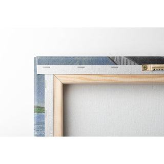 La Seine et le pont ferroviaire d'Argenteuil - Gustave Caillebotte | Reproduction Tableau Décoration murale affiche copie