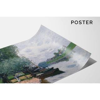 La Seine près de Bougival - Alfred Sisley | Reproduction Tableau Décoration murale affiche copie