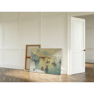 La flotte de pêche sortant en mer. Étude du nord de la Norvège - Anna Boberg | Reproduction Tableau Décoration murale affiche copie