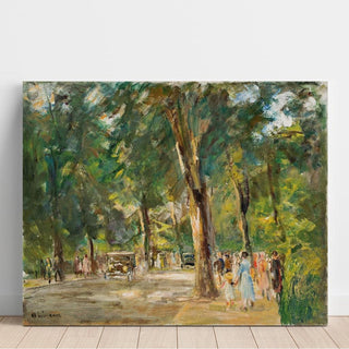 La grande rue du lac à Wannsee avec des promeneurs - Max Liebermann | Reproduction Tableau Décoration murale affiche copie