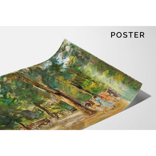 La grande rue du lac à Wannsee avec des promeneurs - Max Liebermann | Reproduction Tableau Décoration murale affiche copie