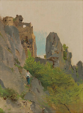 Ladislav Mednynszky - View of the Ruins of Sov.webp