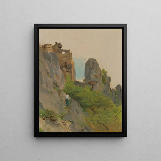 Ladislav Mednynszky - View of the Ruins of Sov.webp