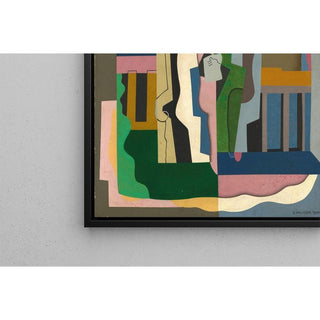 Lavans-lès-Saint-Claude, Jura, Femmes au Balcon - Georges Valmier | Reproduction Tableau Décoration murale affiche copie