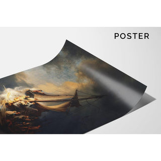 Le Christ dans la tempête sur la mer de Galilée - Rembrandt | Reproduction Tableau Décoration murale affiche copie