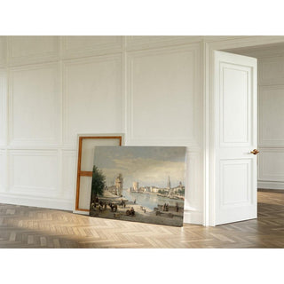 Le Port de La Rochelle de Jean-Baptiste-Camille Corot | Reproduction Tableau Décoration murale affiche copie