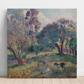 Le Repos sous les arbres - Henri Lebasque | Reproduction Tableau Décoration murale affiche copie