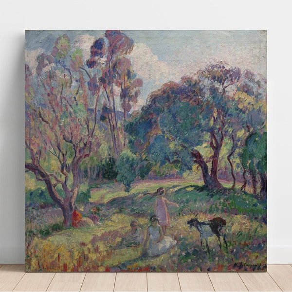 Reproduction of the painting The Rest Under the Trees - Henri Lebasque