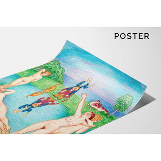 Le Retour aux terrains de jeu de la jeunesse - Nils Dardel | Reproduction Tableau Décoration murale affiche copie