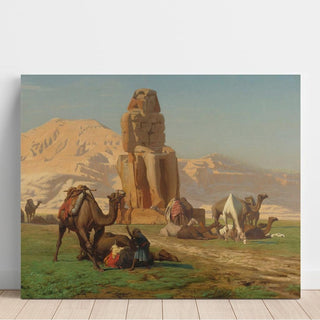 Le colosse de Memnon - Jean-Léon Gérôme | Reproduction Tableau Décoration murale affiche copie