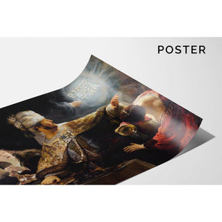 Le festin de Belshazzar - Rembrandt van Rijn | Reproduction Tableau Décoration murale affiche copie