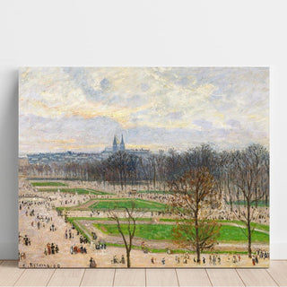 Le jardin des Tuileries un après-midi d'hiver - Camille Pissarro | Reproduction Tableau Décoration murale affiche copie