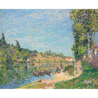 Les Coteaux de La Celle, Après Saint-Mammès - Alfred Sisley | Reproduction Tableau Décoration murale affiche copie
