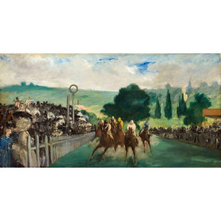 Les Courses à Longchamp - Edouard Manet | Reproduction Tableau Décoration murale affiche copie
