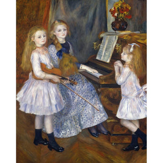 Les filles de Catulle Mendès - Pierre-Auguste Renoir | Reproduction Tableau Décoration murale affiche copie