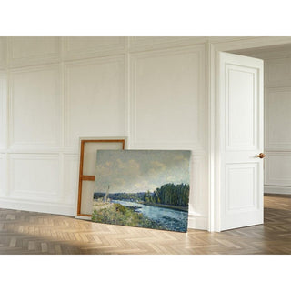 Les rives de l'Oise - Alfred Sisley | Reproduction Tableau Décoration murale affiche copie