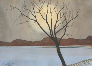 Lon Spilliaert - Landschap met boom op het voorplan.webp