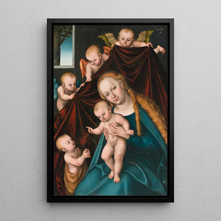 Lucas Cranach the Elder - Madonna and Child with Infant Saint John the Baptist and Angels.webp