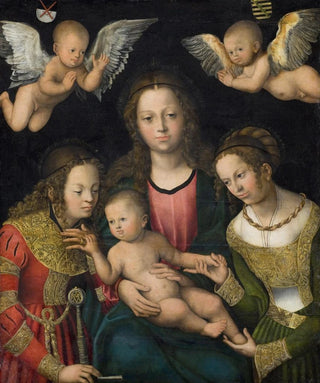 Lucas Cranach the Elder - Virgin and Child with the Saints Catherine and Barbara.webp