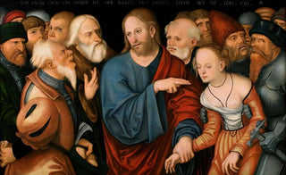Lucas Cranach the Younger - Christ and the Woman Taken in Adultery.webp