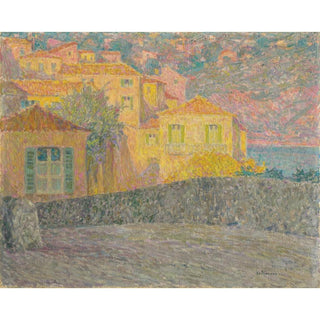 Maisons au Soleil, Villefranche-sur-Mer - Henri Le Sidaner | Reproduction Tableau Décoration murale affiche copie